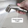 Brushed Nickel Faucet Extender Chrome Universal Faucet Side Sprayer Heads Durable Sink Faucet Replacement Kitchen Supplies