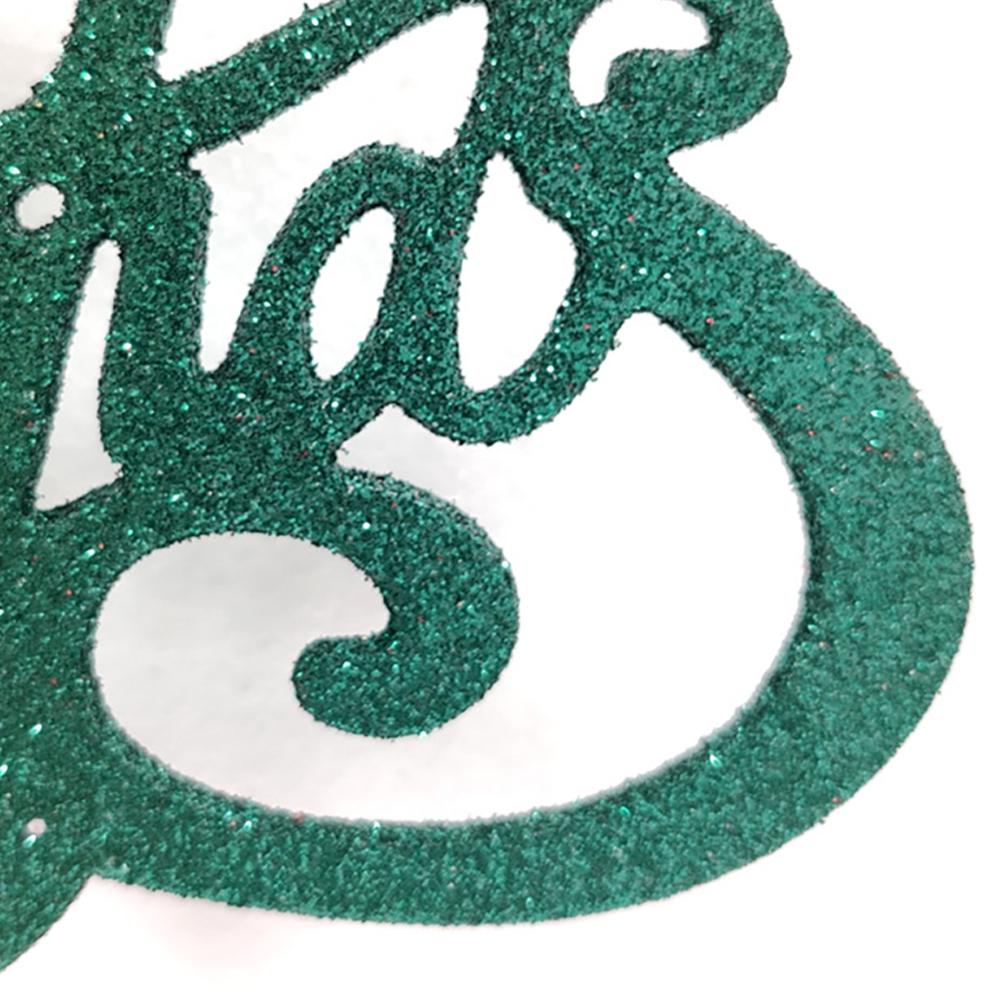 2 Stück Frohe Weihnachten Buchstaben Hängeornamente Weihnachtsbaumschmuck Glitzerkarte für Weihnachten Heimparty Gastgeschenke