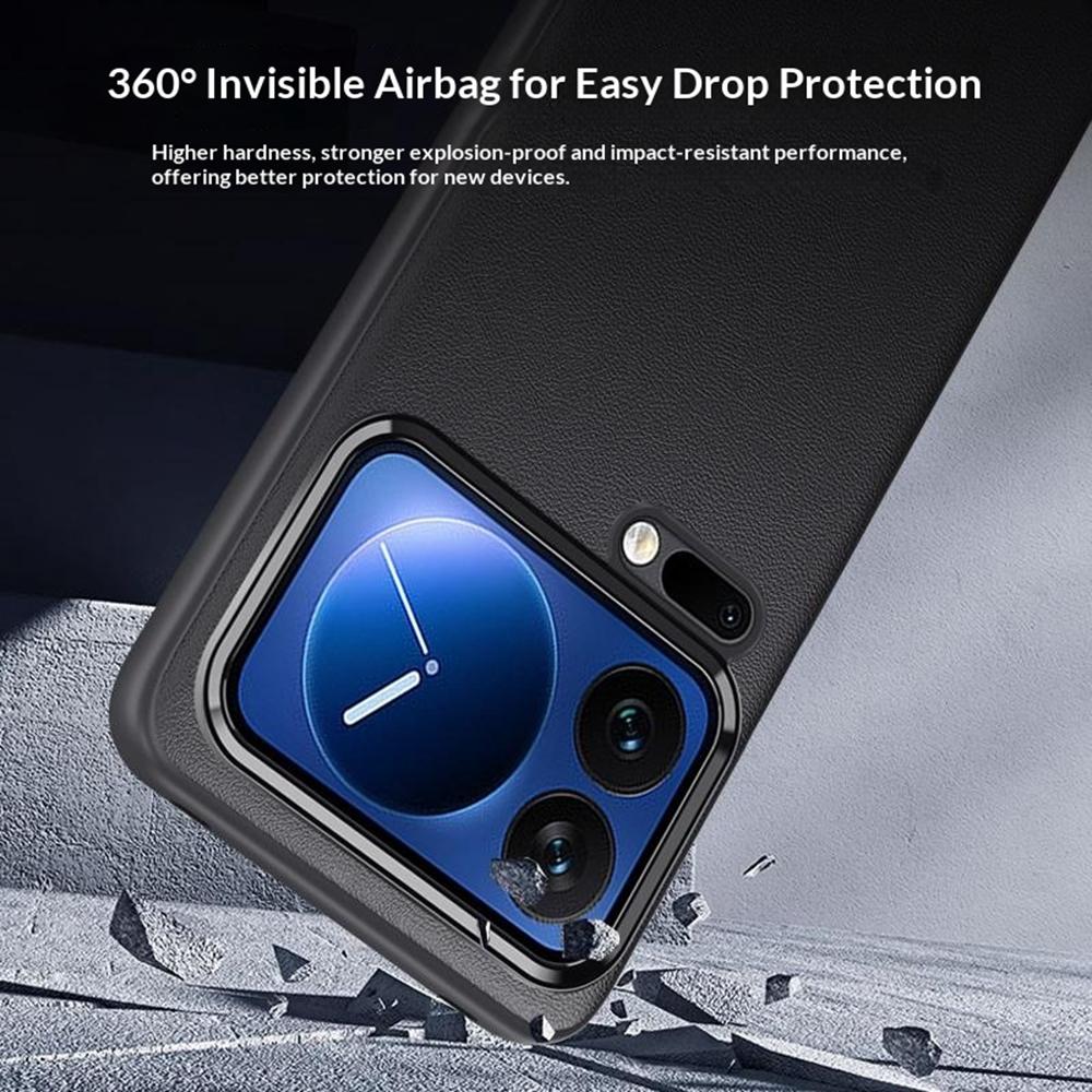 Für Xiaomi 17 Pro Max Hülle Schlanke TPU+PC+PU Leder Handy Rückabdeckung (2. Gen)