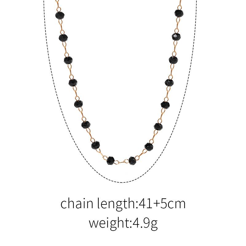 Alloy zircon necklace new light luxury niche jewelry women's simple fashion versatile collarbone chain