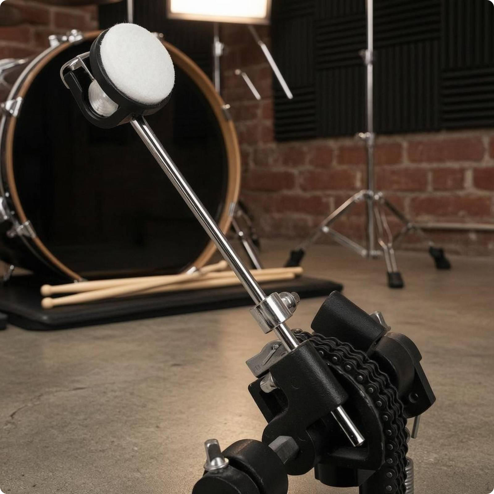 Felt Bass Drum Beater Pedal Universal Fit Musical Equipment