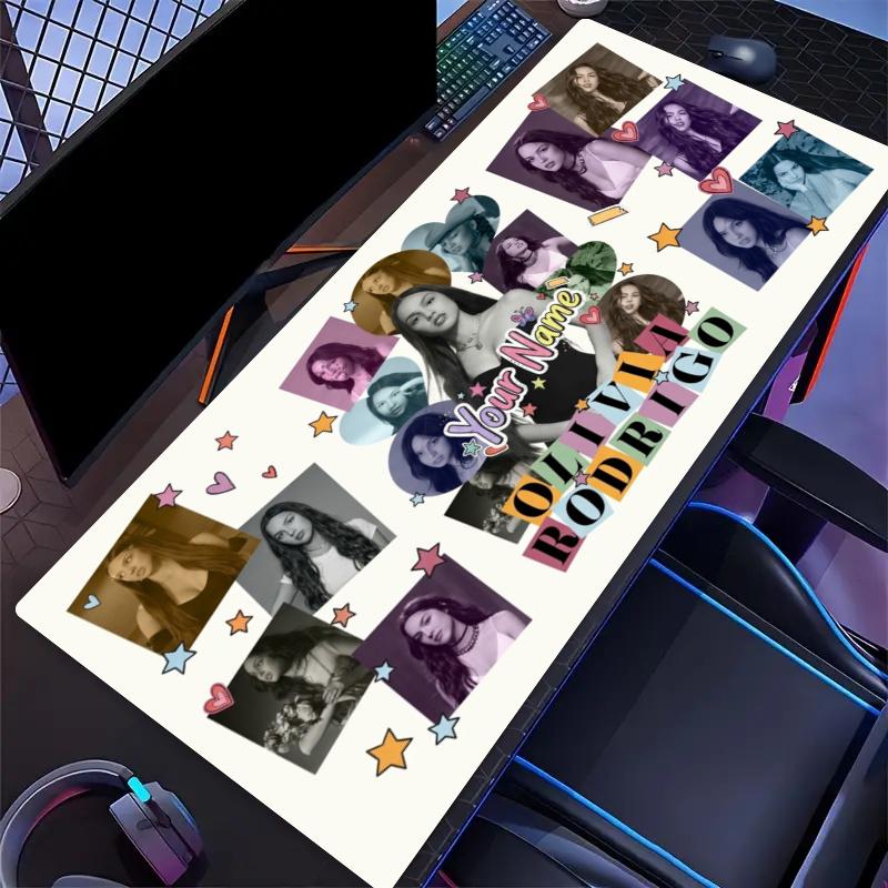 Name Hearts Custom Name Large Size Mouse Pad Gaming Table Cushion Nonslip Laptop Tablet Big XXL Mat Mini PC Playmat With Lock edge