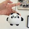 Cute Cartoon Panda Plush Keychain Doll Fat Toy Bag Hanging Ornament Pendant Mini Doll