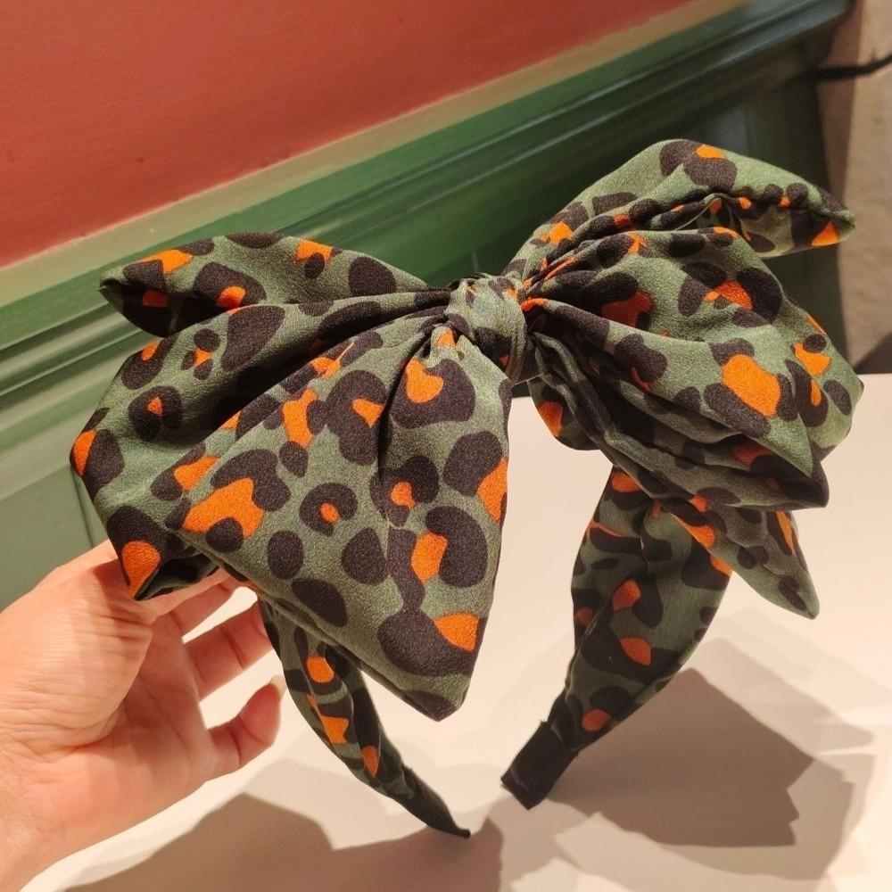 Heawear Bow Headband Multi Layer Large Bow Hairbands Vintage Bow Hair Clips Women