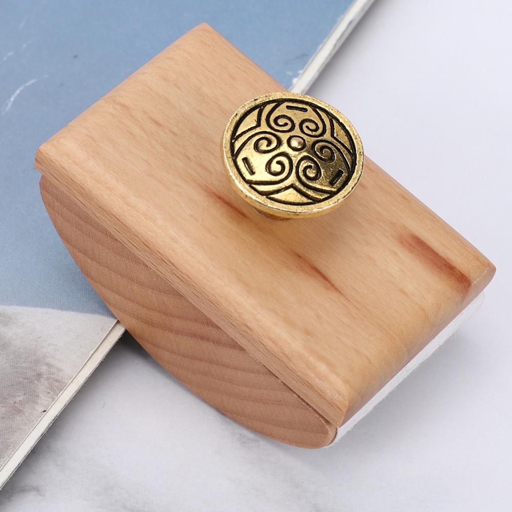 Ink Absorption Seal Calligraphy Wooden Seal Stamp Ink Quick Drying Tool(Wood Color )