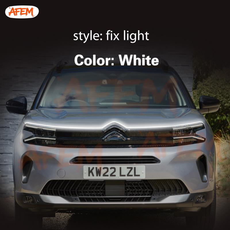 1pcs Universal Waterproof Flexible LED Strip DRL 12v Daytime Running Strip Light Ambient Lamp For Citroen C5 Aircross 2017-2022