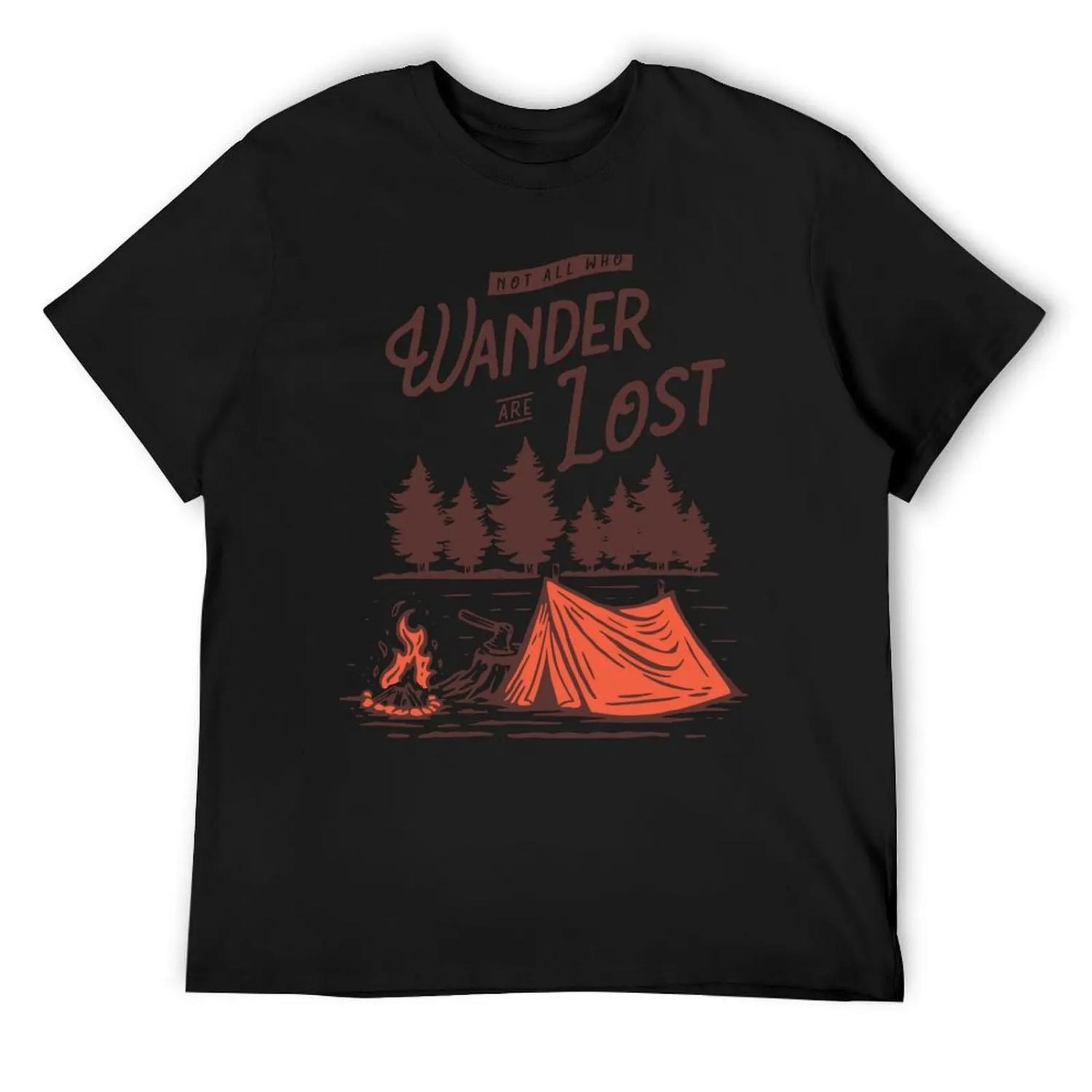 

Camping T-Shirt funny shirt cotton custom t-shirts summer 2025 vintage t shirts men clothes XXXXXL чорний