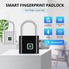 Intelligentes Fingerabdruck-Vorhängeschloss, wasserdicht, biometrisches Fingerabdruck-Türschloss ohne Schlüssel, wiederaufladbares USB-Sicherheitsvorhängeschloss zum Entsperren des Hauses