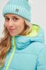 O'neill O'riginals Puffer Anorak Outdoor Wear Women Aqua Sea Color Block [1500028-45032] size XS