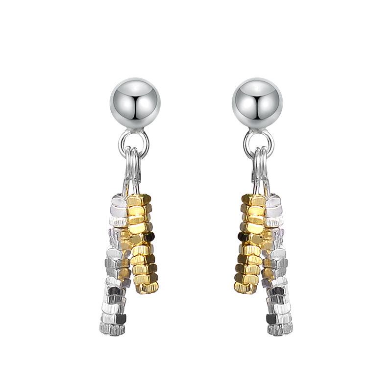 

Маленькие контрастные цветные серьги-кисточки модные и персонализированные серьги для женщин новый стиль