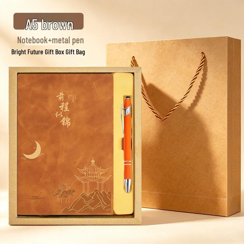 A5 Custom Thick Notebook: High-Value Student Prize & Enterprise Meeting Journal with Logo Printing.