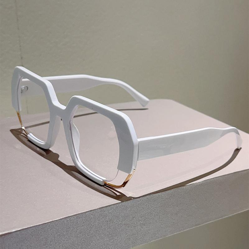 Oversized Square Glasses Women New Fashion Blue Light Blockng Optical Frames Trendy Chic Brand Design Decor Eyewear