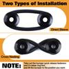 GOLD DEER 4pcs Bumper Quick Release with 12 O-Ring Fasteners Quick Release Fasteners Black