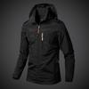Spring and Autumn Thin Jacket Chest Breathable Port Can Be Removed Hooded Young and Middle-aged Large Size Breathable Men's Jacket