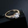 Natural Diamond Engagement Ring Classic Six Prong Setting Solitaire Proposal Ring For Women Luxury Wedding Band Jewelry Gift