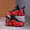 Youth style shoes Boys Basketball Shoes Kids Lightweight Anti-Slip Rubber Sole Winter Warm Lined Sneakers With Rotating Buckle