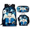 Bloxfruits Primary School Schoolbag Three-Piece Cartoon Backpack Combination Set Diy