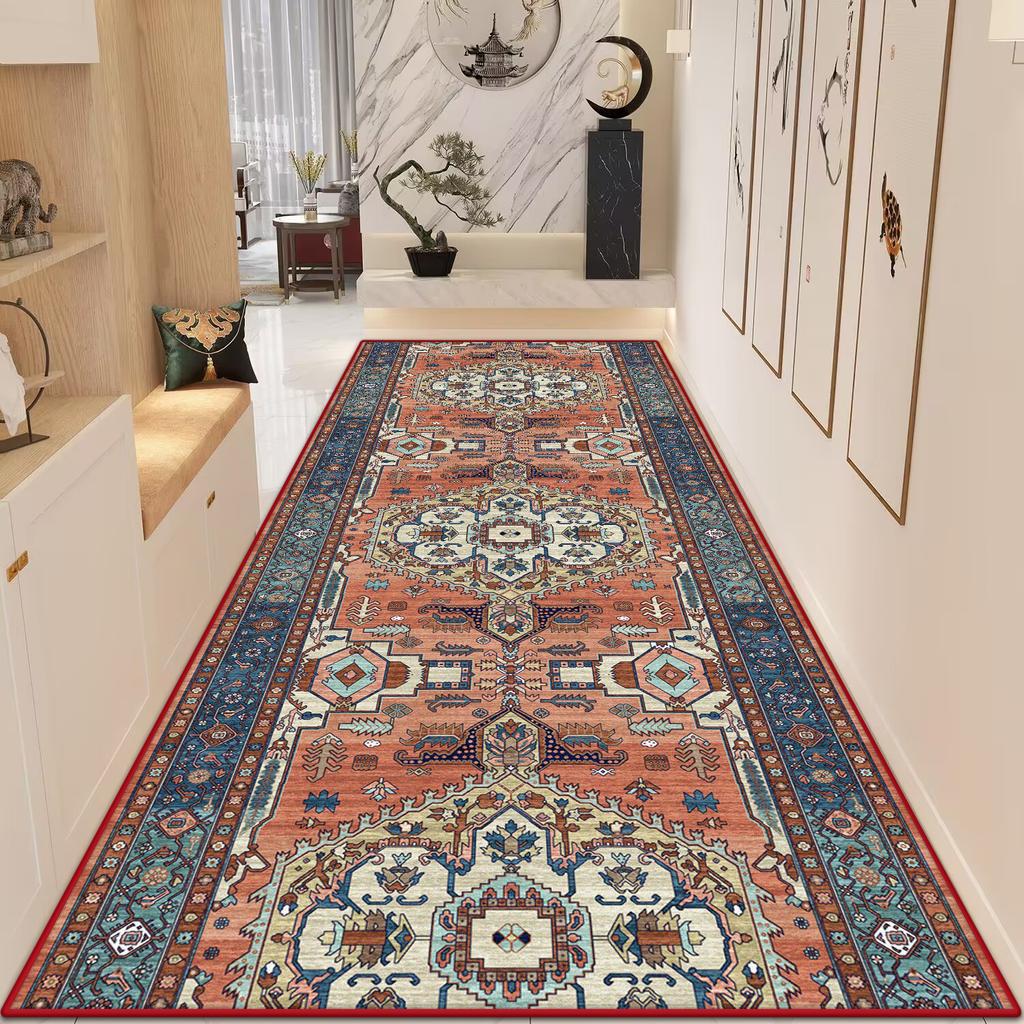 New Morocco Hall Corridor Carpet Non-slip Washable Home Runner Stairway Rug Outdoors Aisle The Long Corridor Mat Customizable