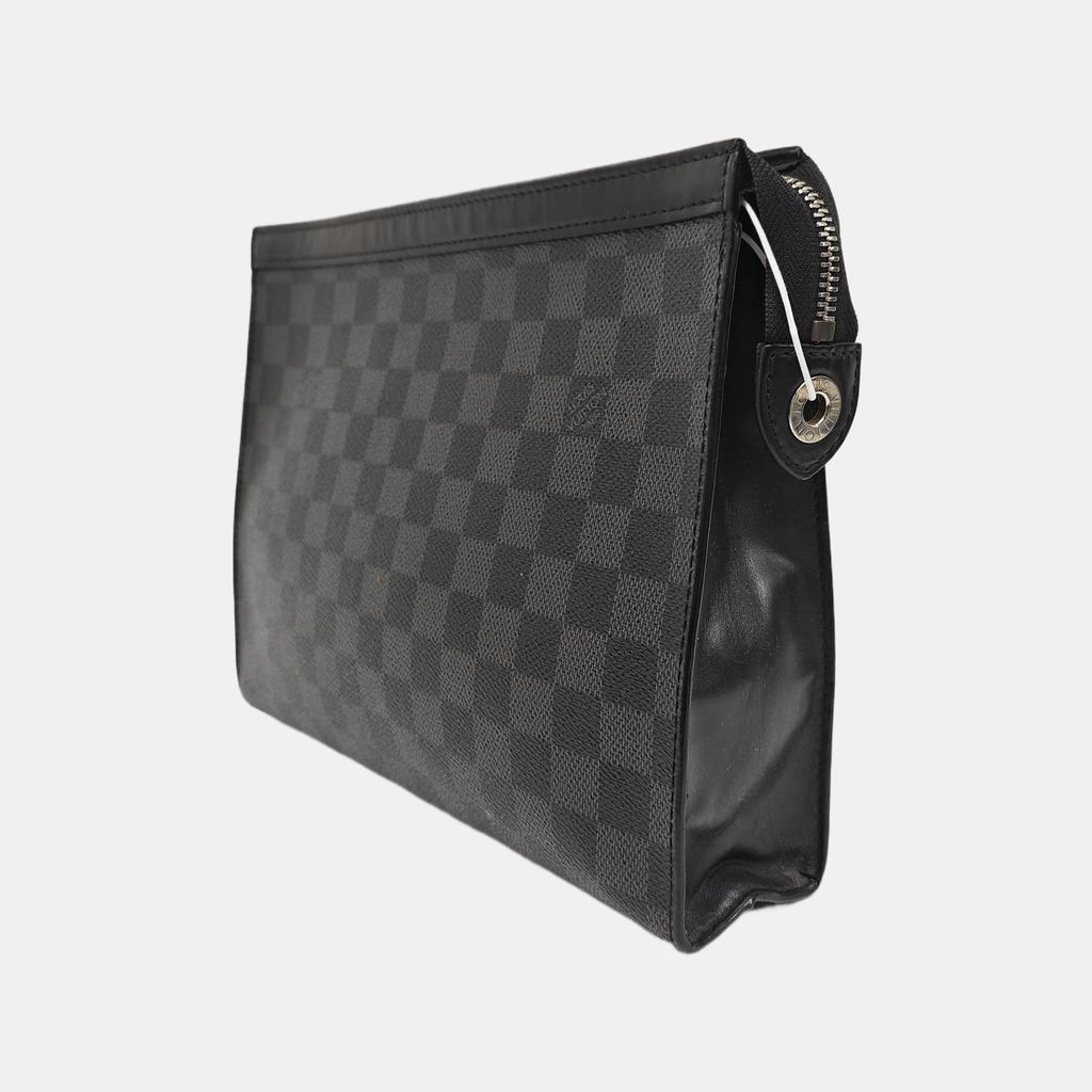 [Pre-Owned] Louis Vuitton Pochette Voyage MM 'Black Damier Graphite Canvas' - Good #PTP5C9