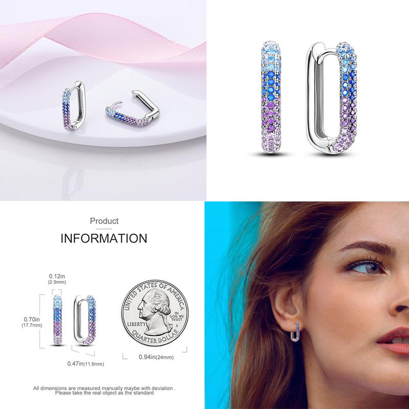 Sales100 % S925 Sterling Silber Sterne Mond Herzförmige Frauen Ohrringe Fit Original Ohrringe Hochzeit Edlen Schmuck Geschenke