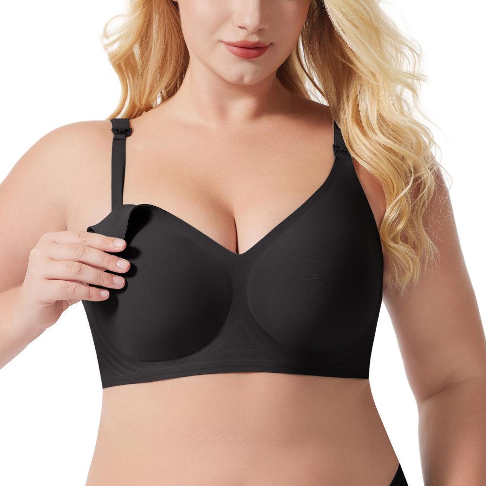 Seamless Nursing Bra in Plus Size Wire-Free Premium Full-Cup Design Soft Comfort
