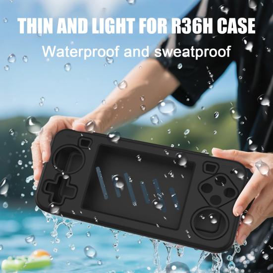 Game Console Silicone Protective Case for R36H Shockproof Handheld Game Machine Protector Cover Skin Shell Game Console Accessories