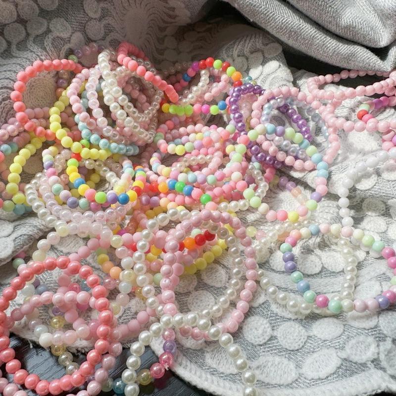 10-30 Braccialetti di Perline Colorate Bambini Ragazze Bomboniere per Feste di Compleanno Riempitivo per Pignatta Dolcetti Regali per Ospiti Baby Shower Matrimonio