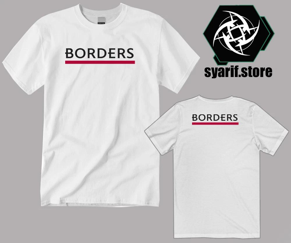 

Borders Books Men s White Size S to 5XL L