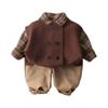 Kids Casual Long-Sleeve Set, Comfortable Daily Wear Outfits