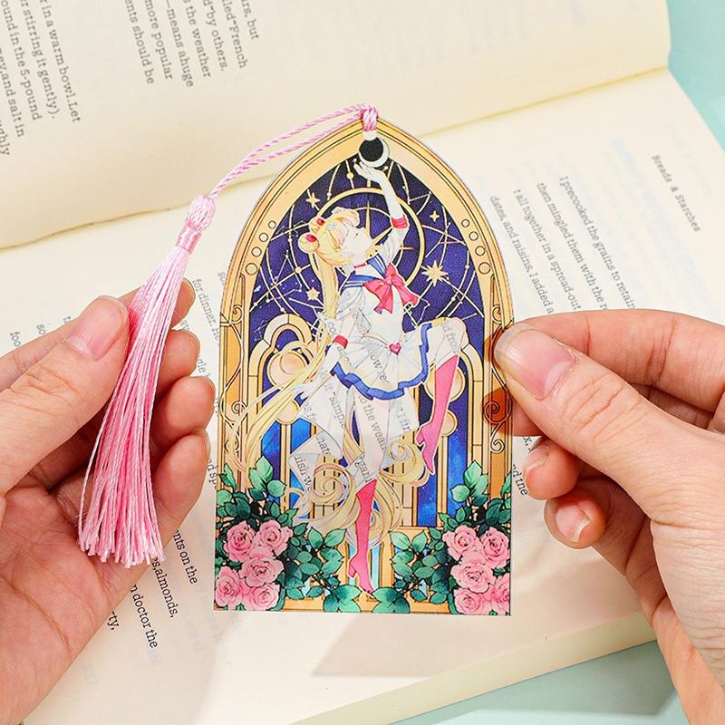 Sailor Moon Acrylic Bookmark Anime Enthusiast Book Accessories Student School Supplies Teacher Office Stationery