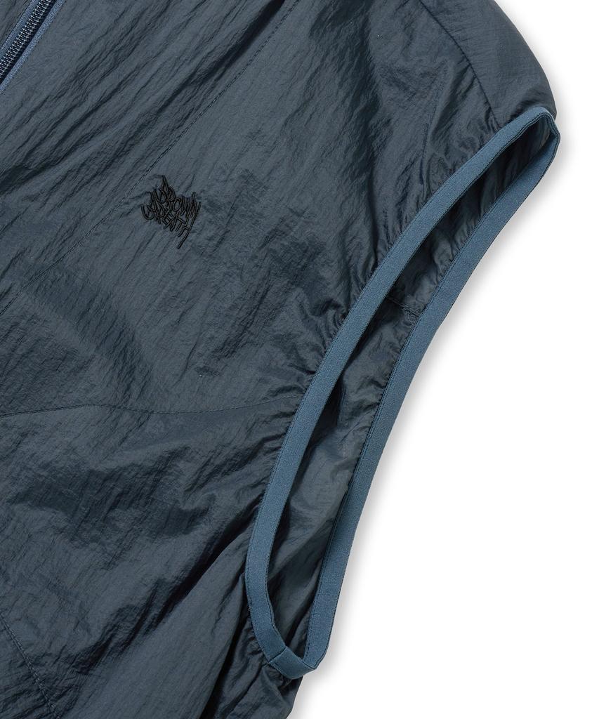 Brownbreath Tag Nylon Hood Vest - Khaki