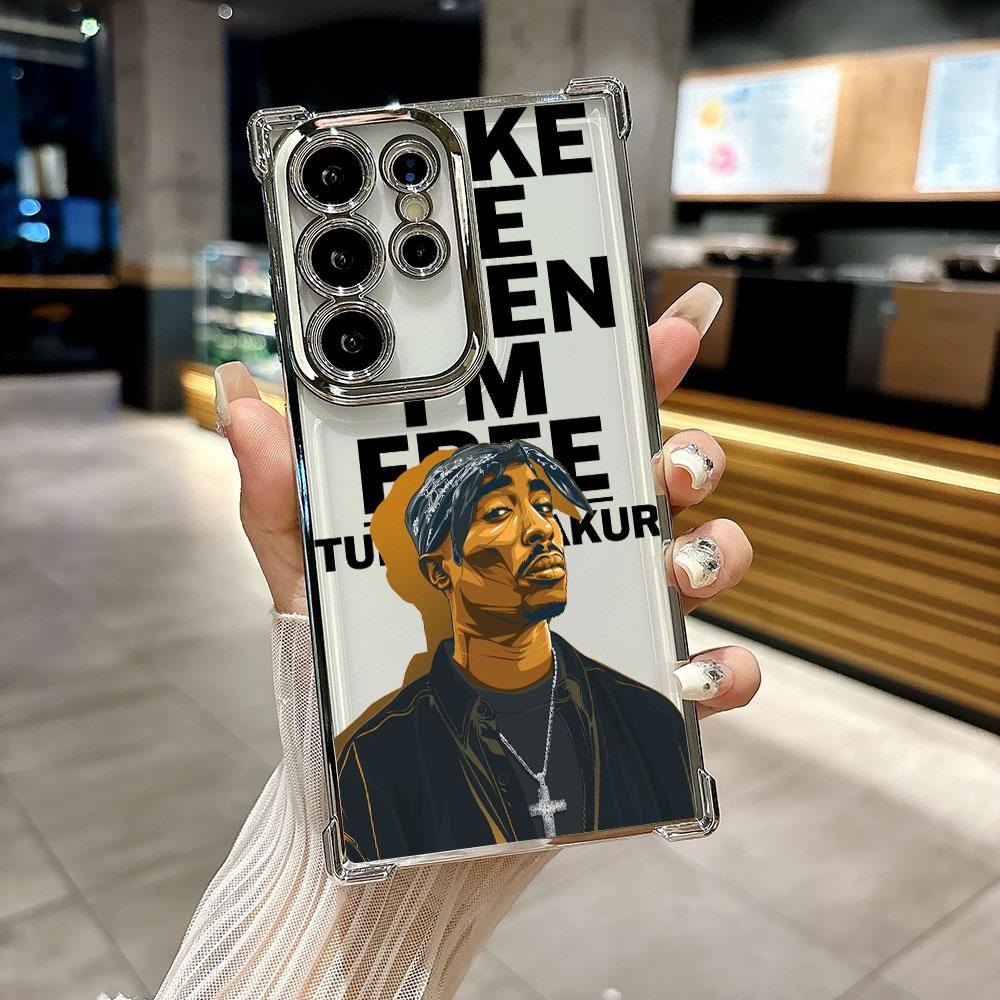 

2PAC Tupac Rapper Funda For Samsung S26 Ultra Phone Case For Galaxy S25 FE S26 S24 S23 S22 S21 Ultra S20 Plus S25FE Clear Cover Galaxy S20 FE