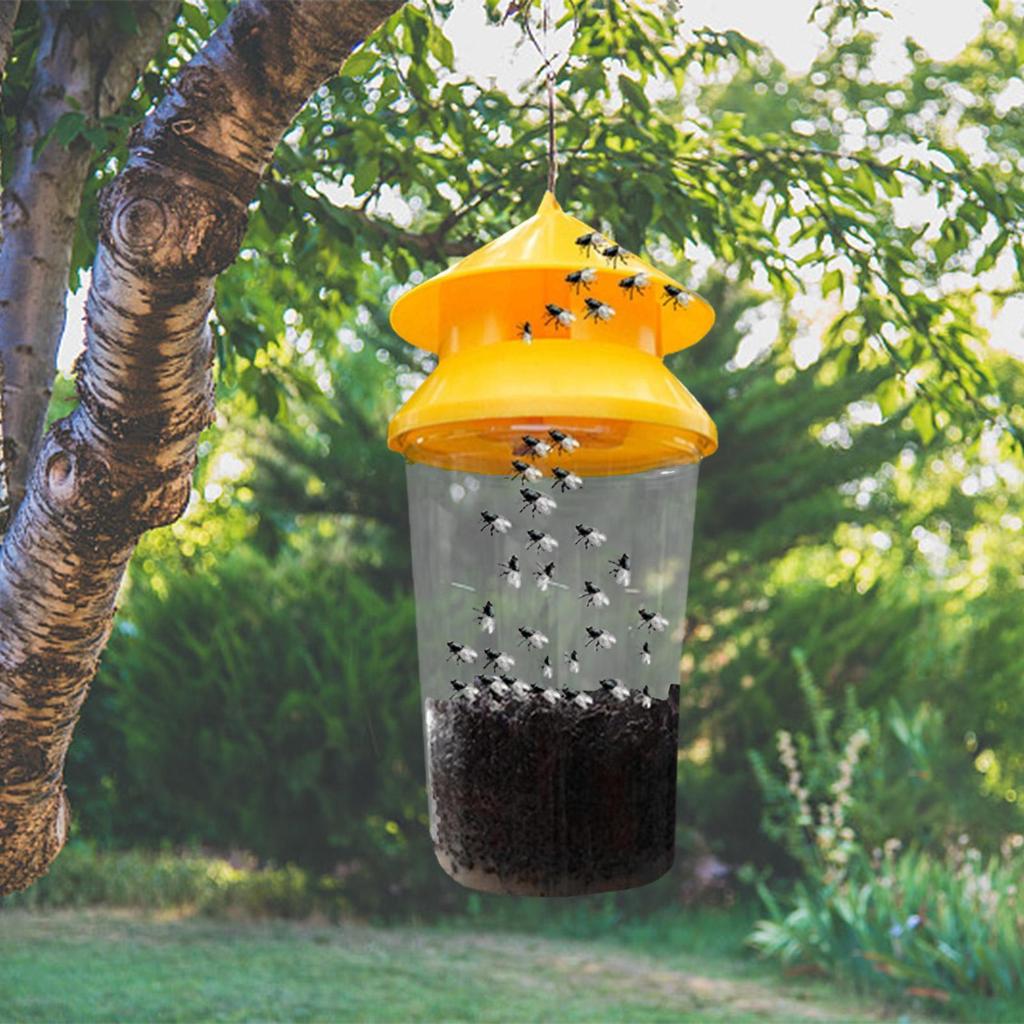 2pcs Sturdy Reusable Fly Trap Jar, Effective Outdoor Insect Catcher for Patio, Garden, Barn, Multi-Purpose Wasp & Fly Control