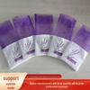 Lavender Purple Mesh Cotton Drawstring Pouch Sachet for Storage with Logo Printing