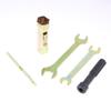 1 Set Double Ended Screw Drive Motorcycle Repair Tool Motorcycle Spanner Wrench Socket Tool Kit With Storage Pocket