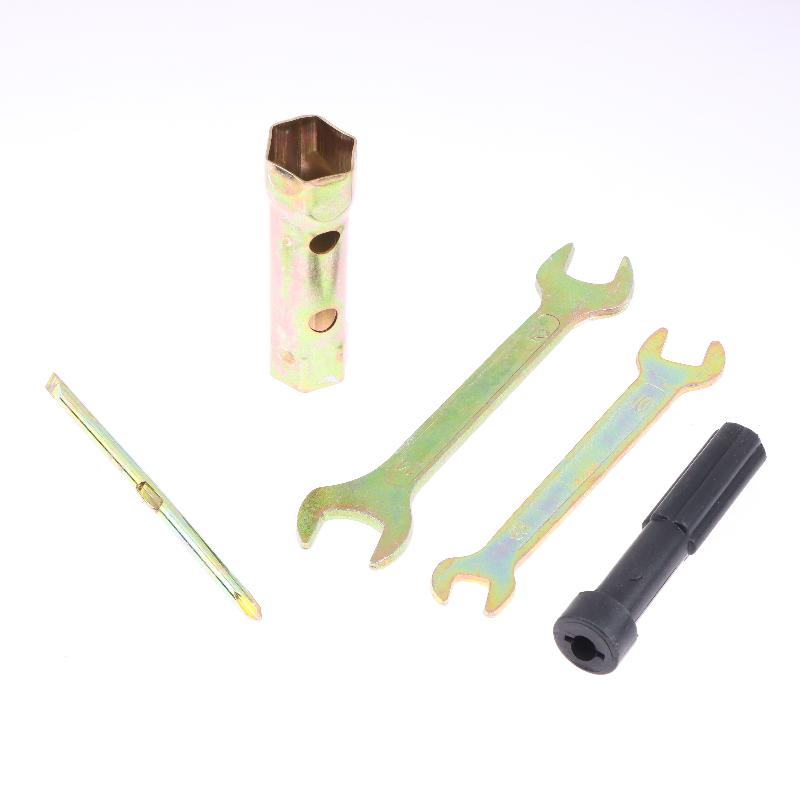 1 Set Double Ended Screw Drive Motorcycle Repair Tool Motorcycle Spanner Wrench Socket Tool Kit With Storage Pocket