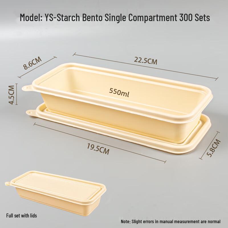 Eco-Friendly Corn Starch Disposable Lunch Boxes