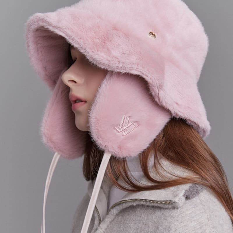 WHITE SANDS Fur Detachable Earmuff Bucket Hat Osley (6 colors)