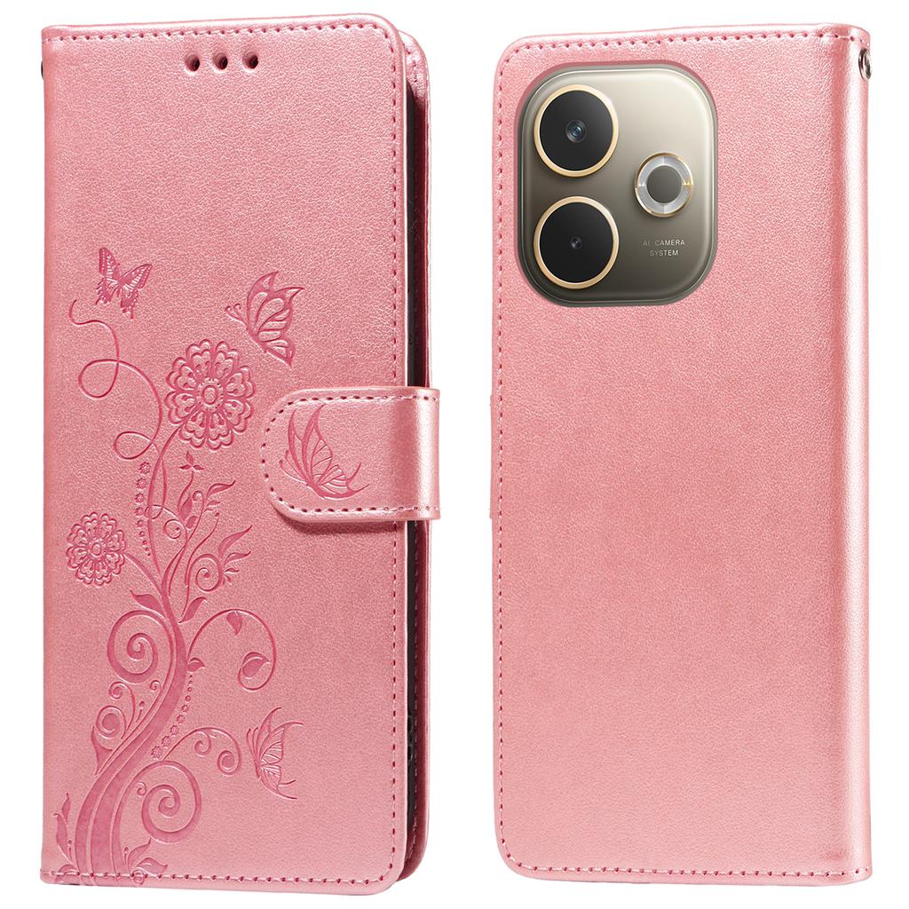 For Oppo A5 Pro 5G/A5 Vitality Edition Case Butterfly Floral Imprint Wallet Stand Leather Phone Cover