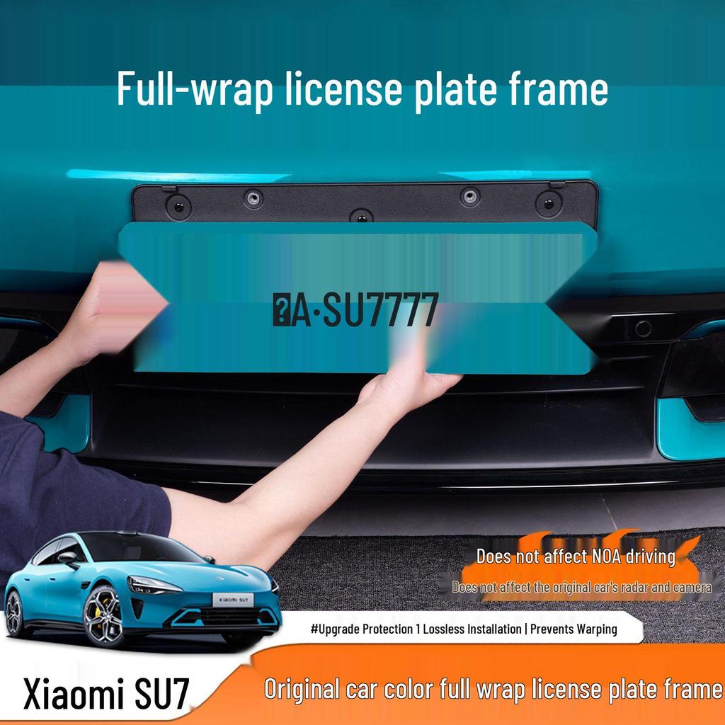 Floating License Plate Frame with Silicone Pad for Xiaomi YU7