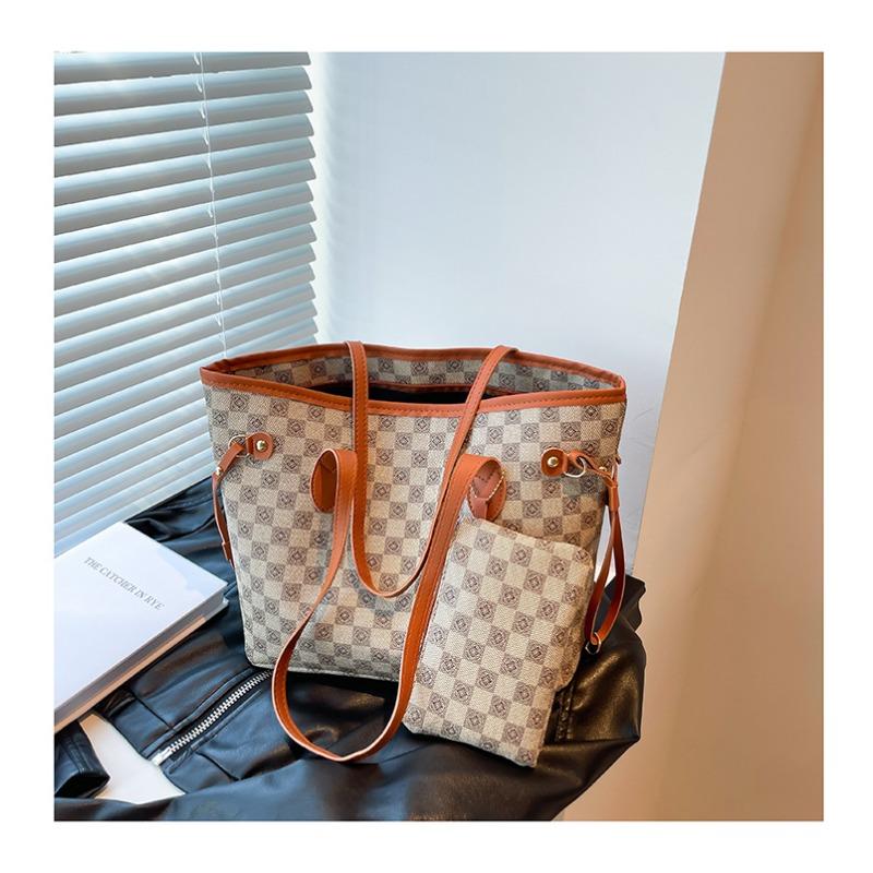 Large-capacity bag women's summer versatile 2 new trendy simple casual shoulder bag premium travel tote bag