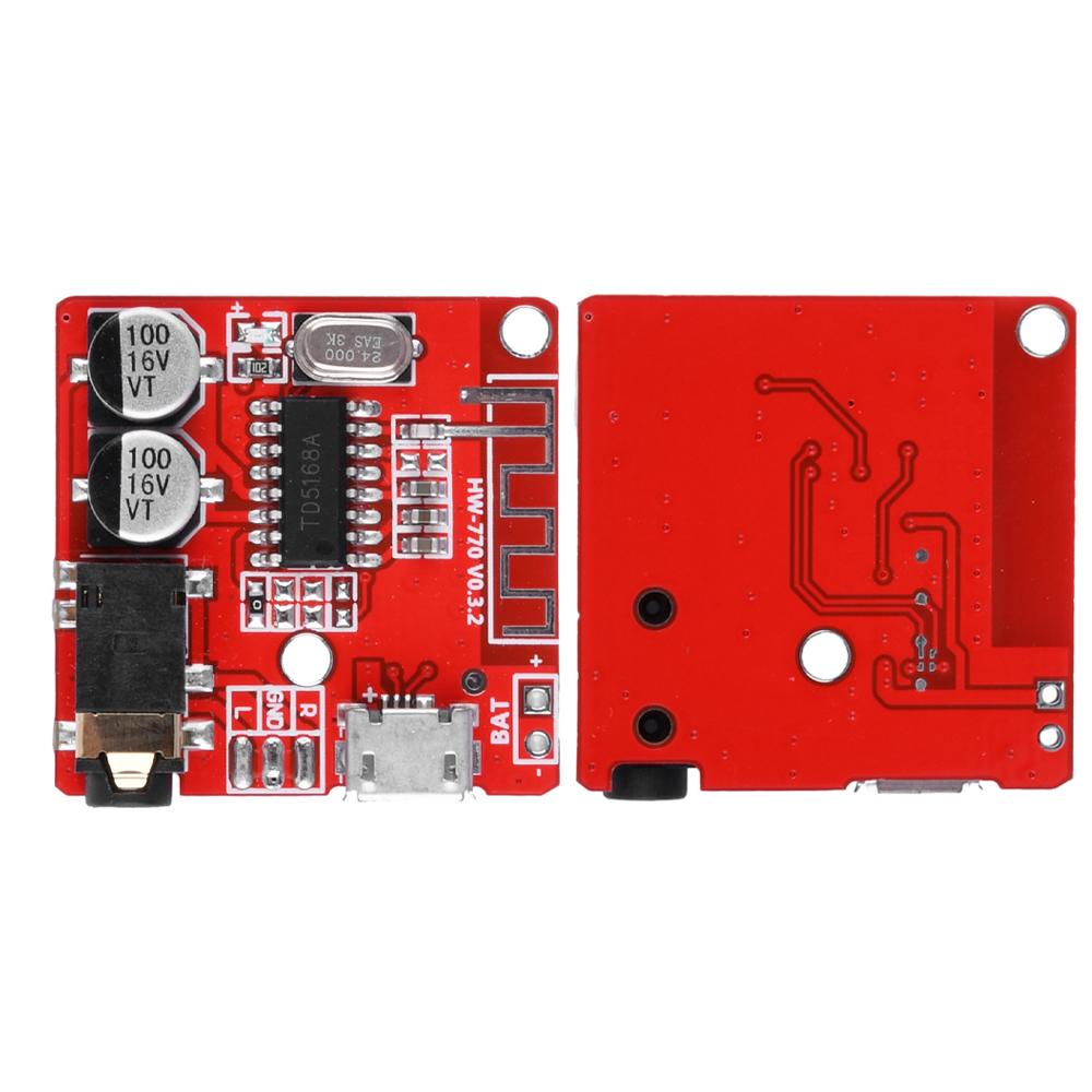 Mini Bluetooth Audio Receiver Board Bluetooth 5.0 Mp3 WAV,APE,FLAC Lossless Decoder Wireless Stereo Music Module DC3.7-5V HW-770