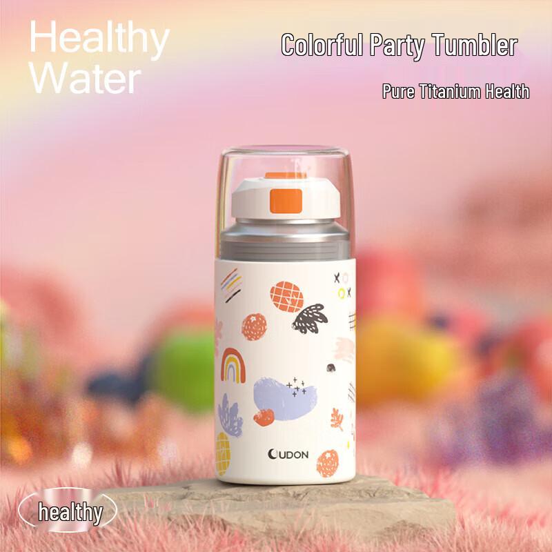 OUDON Pure Titanium Filter Insulated Tea Mug