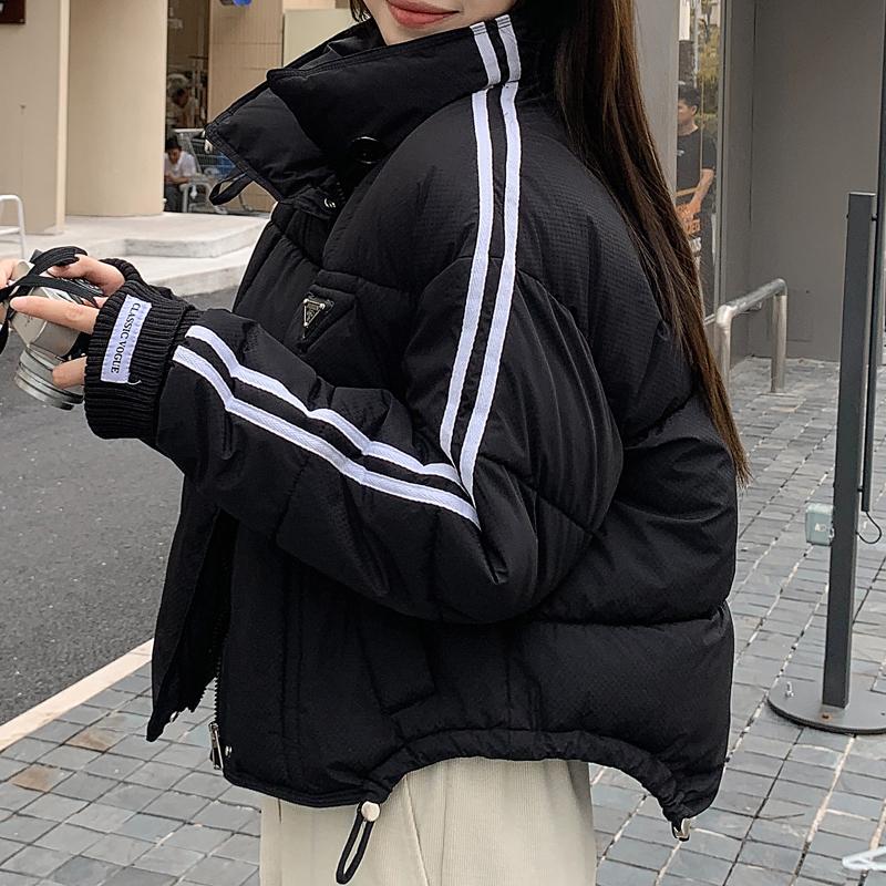 Mode Winter Kurzmäntel Damen Parkas Locker Damenjacken Dick Warm Übergroß Oberbekleidung