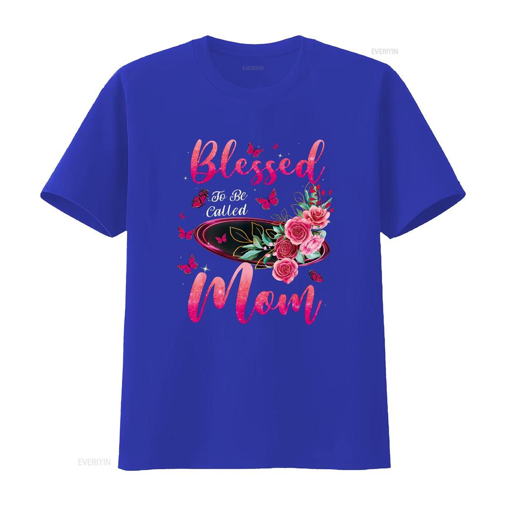 Blessed To Be Called Mom Cute Mothers Day T Shirt vintage Washed Breathable Unisex homme streetwear graphic Stylish Casual