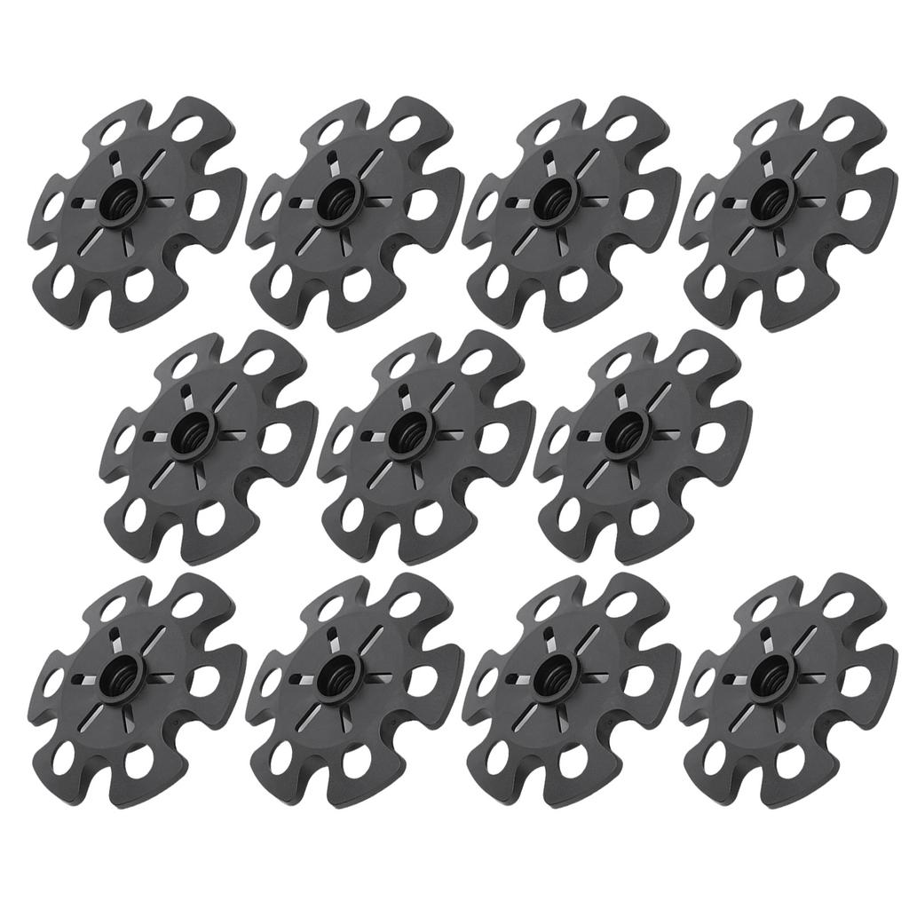 10pcs Alpenstock Hiking Poles Accessories Rubber 85mm Snow Support Mud Tray Black