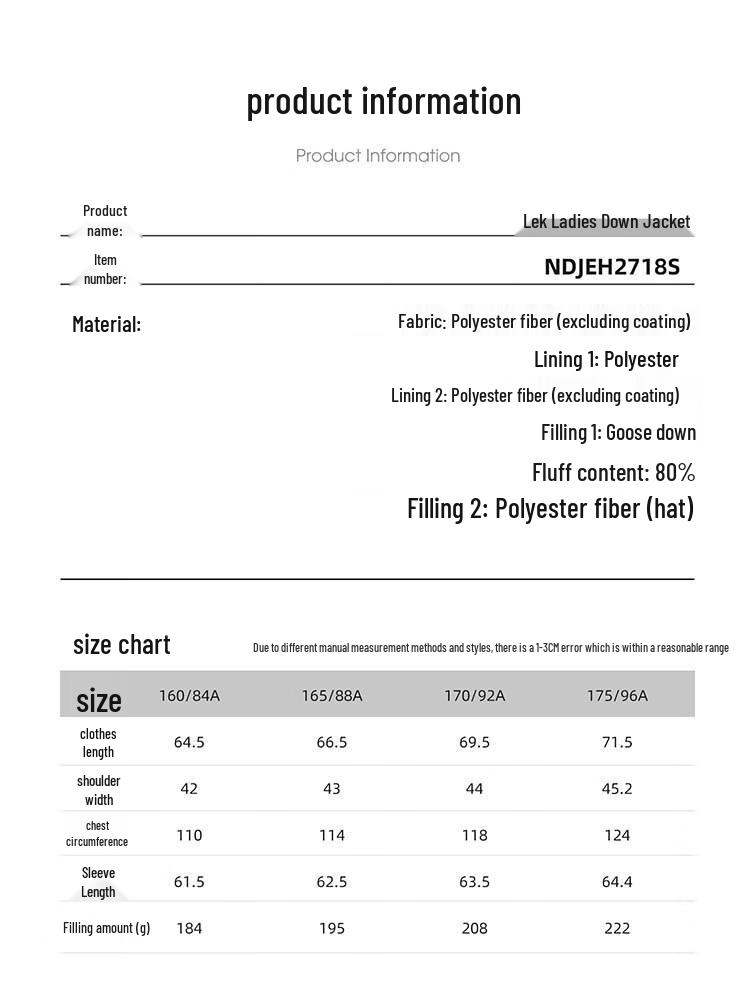 Nosiland Women's Hooded Down Jacket