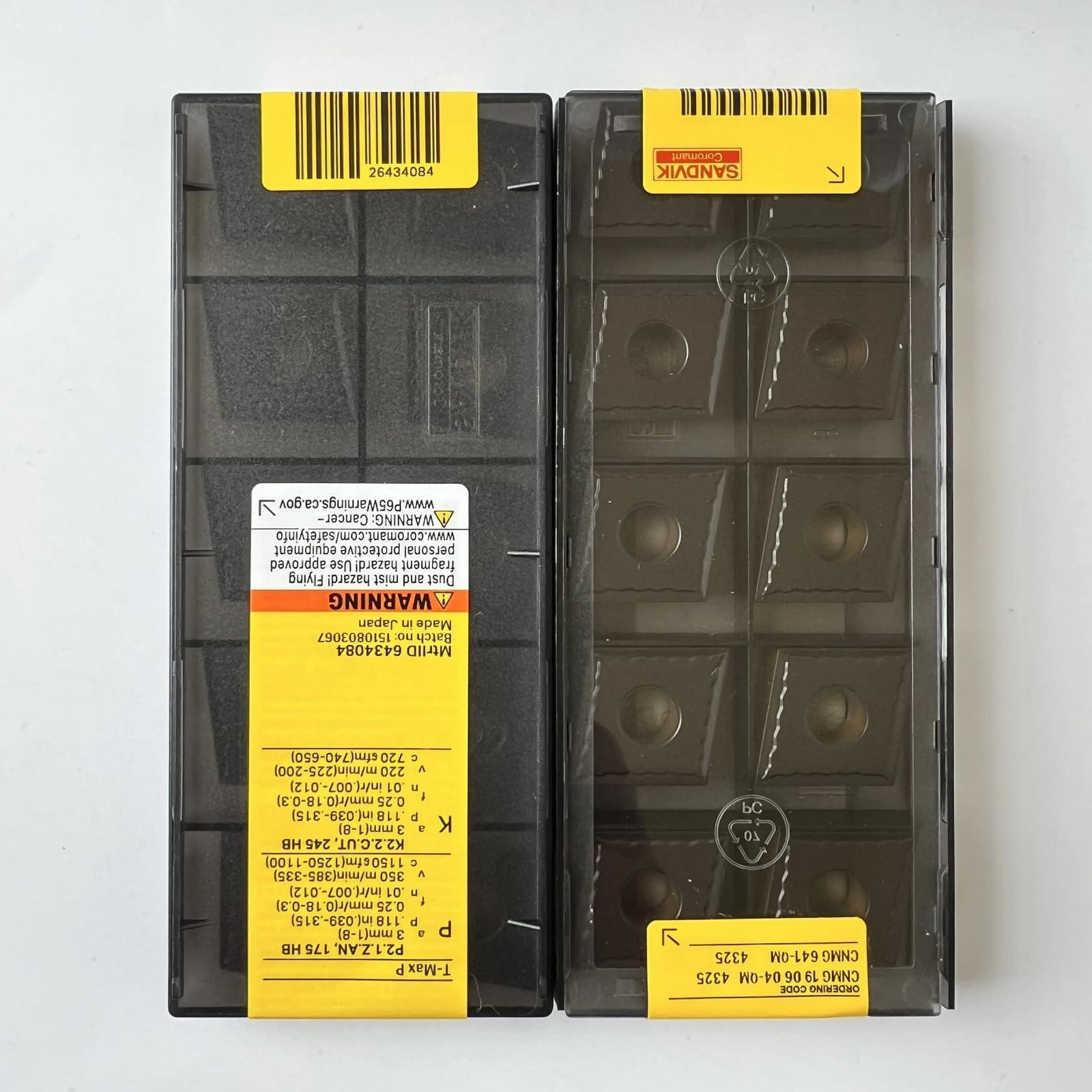 

Original Sandvik / CNMG190604-QM 4325 / CNC lathe carbide blade 10 Pcs