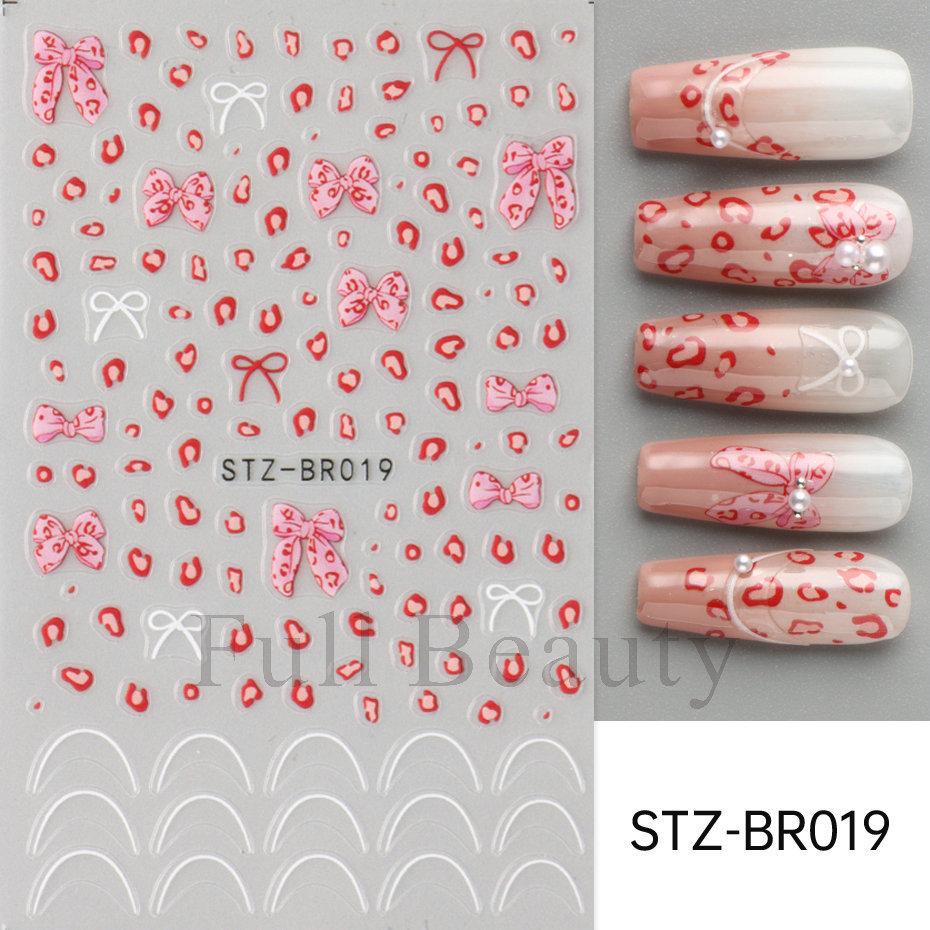 Nail Art Stickers, Valentine'S Day French Thorn Line Patches, Love Thin And Tough Nail Stickers