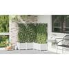 Garden Planter Set 5 pcs White 120 x 120 x 142 cm Plastic